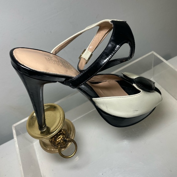 Love Moschino / shoes / Love moschino peep toe heart sz 36 - Picture 8 of 16